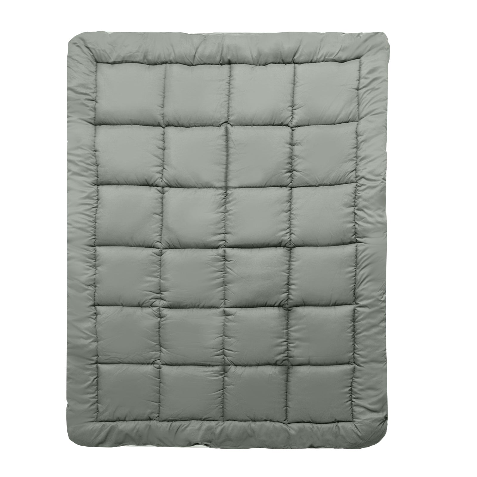 Royal Comfort Charcoal Bamboo Blend Topper 800GSM 45cm Skirt Luxury Bedding - Queen - Charcoal V160-10003954