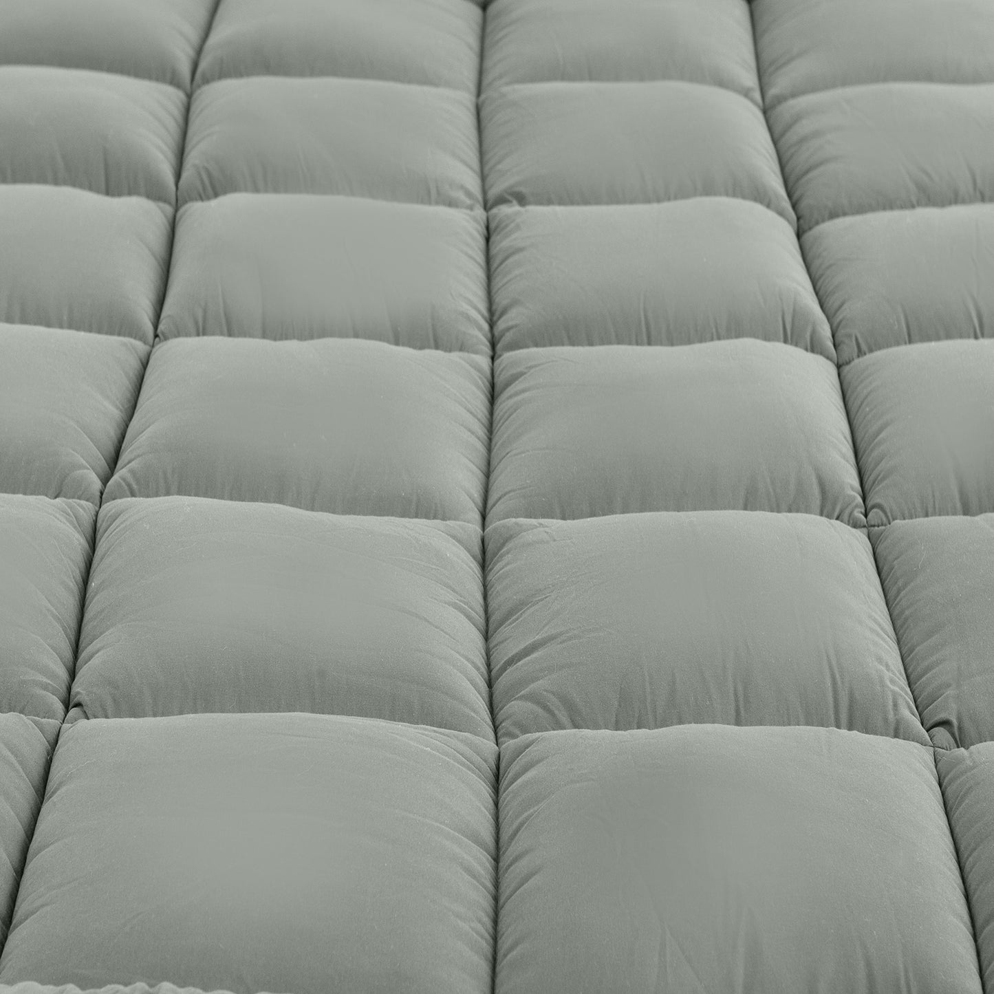 Royal Comfort Charcoal Bamboo Blend Topper 800GSM 45cm Skirt Luxury Bedding - King - Charcoal V160-10003955