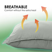 Royal Comfort Charcoal Bamboo Pillow Hotel Quality Luxury Twin Pack V160-10003957
