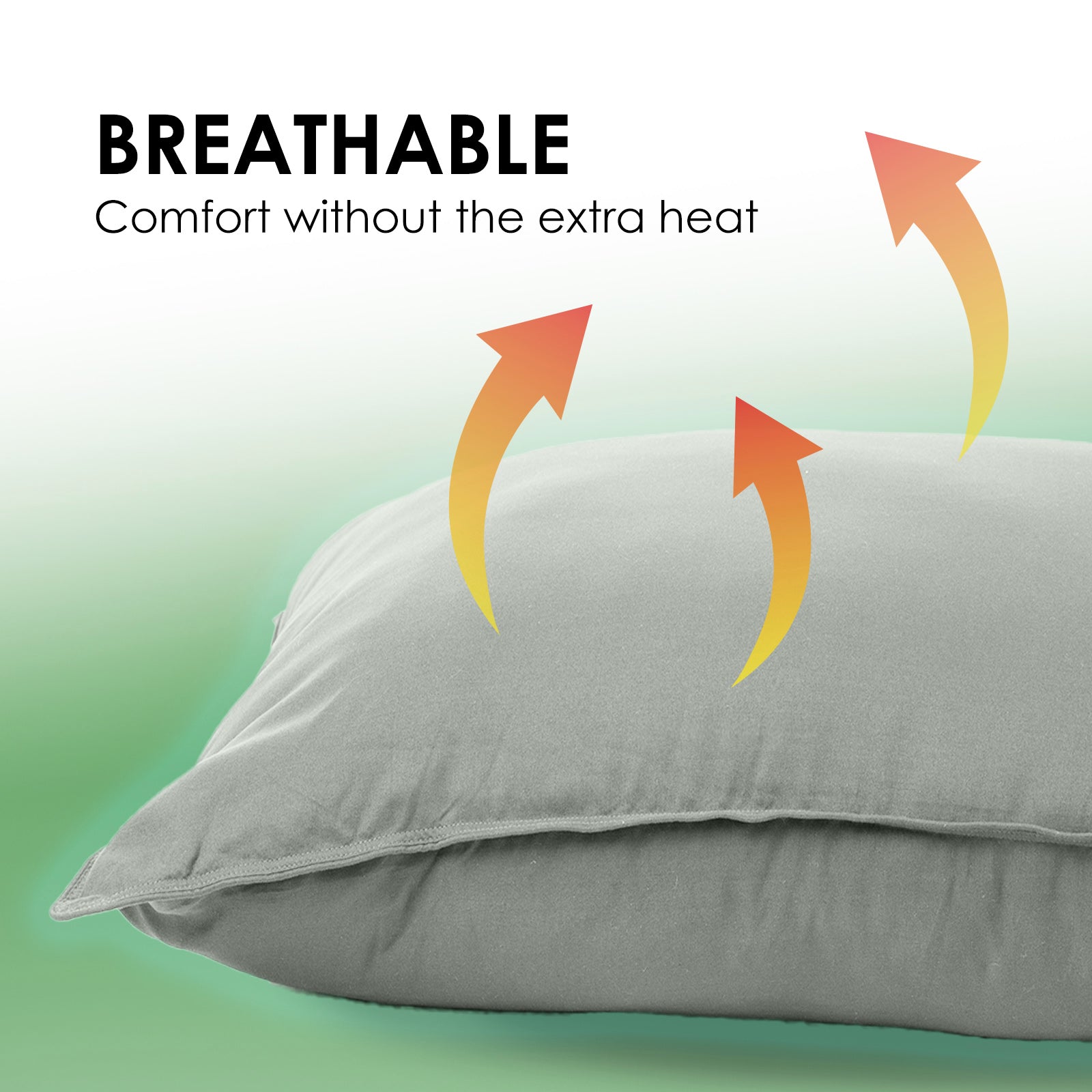 Royal Comfort Charcoal Bamboo Pillow Hotel Quality Luxury Twin Pack V160-10003957