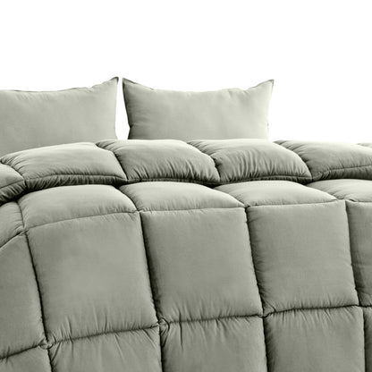 Royal Comfort 350GSM Charcoal Bamboo Quilt Luxury Bedding Duvet All Seasons - Single - Charcoal V160-10003962
