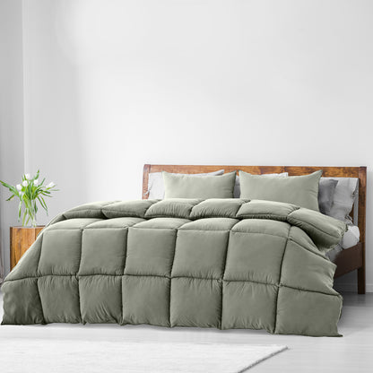 Royal Comfort 350GSM Charcoal Bamboo Quilt Luxury Bedding Duvet All Seasons - Double - Charcoal V160-10003963