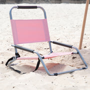Havana Outdoors Beach Chair 2 Pack Folding Portable Summer Camping Outdoors - Dusty Rose V160-10003990