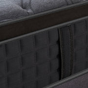 Eco Lux Euro Top 7 -Zone Pocket Spring Mattress Plush Edge Support Medium Firm - King Single V160-10004027