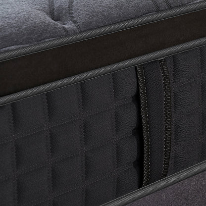 Eco Lux Euro Top 7 -Zone Pocket Spring Mattress Plush Edge Support Medium Firm - King Single V160-10004027