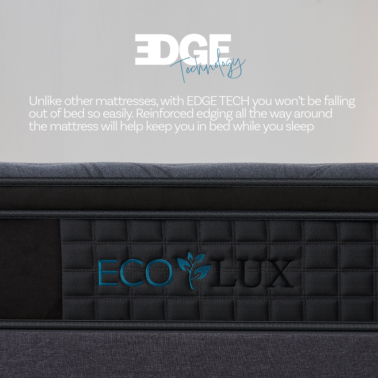 Eco Lux Euro Top 7 -Zone Pocket Spring Mattress Plush Edge Support Medium Firm - King Single V160-10004027