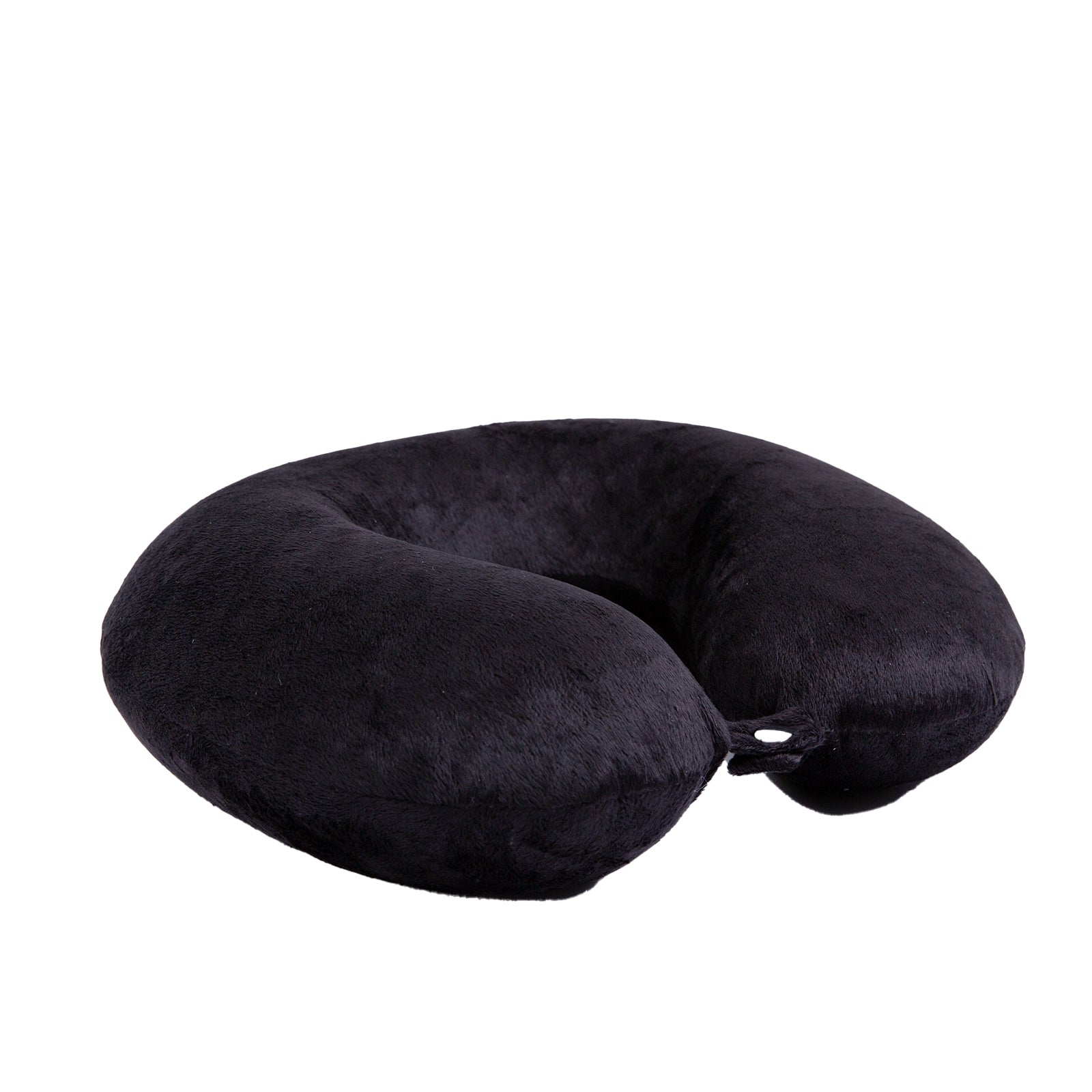 Milano Decor Memory Foam Travel Neck Pillow With Clip Cushion Support Soft Black V160-10004244