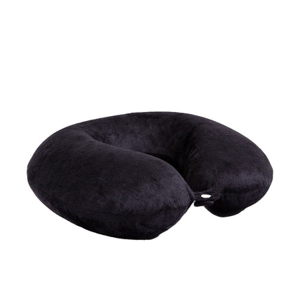 Milano Decor Memory Foam Travel Neck Pillow With Clip Cushion Support Soft Black V160-10004244