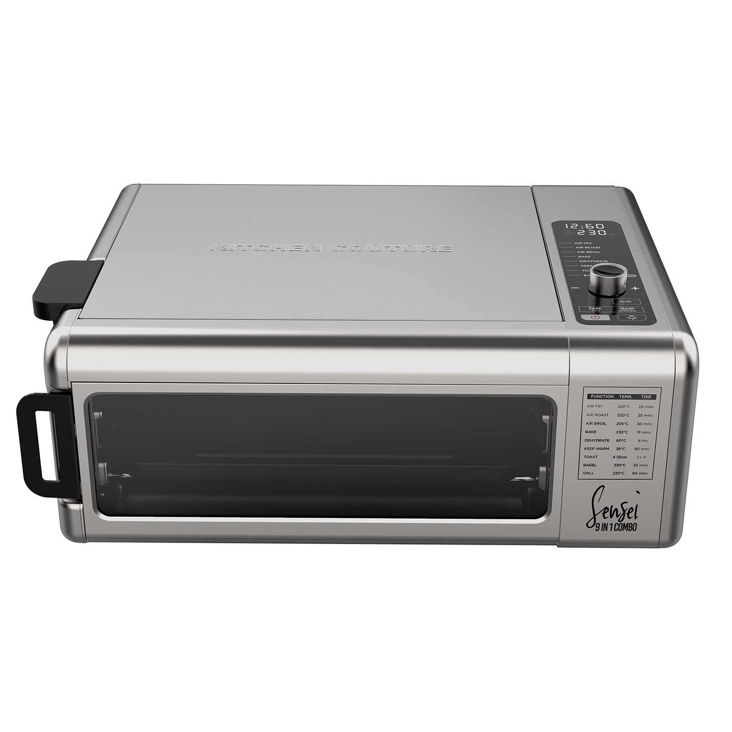 Kitchen Couture 9-In-1 Sensei XL Flip Air Fryer Oven Grill Stainless Steel V160-10004268