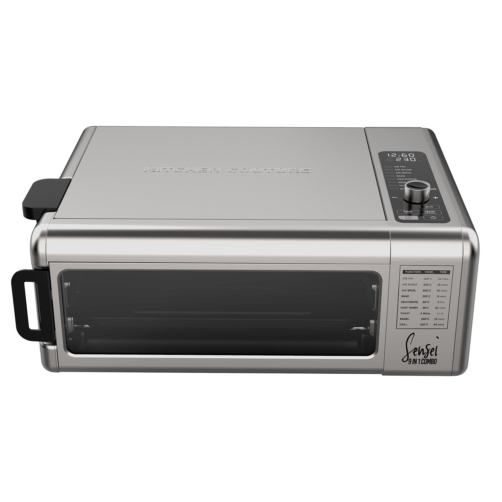 Kitchen Couture 9-In-1 Sensei XL Flip Air Fryer Oven Grill Stainless Steel V160-10004268