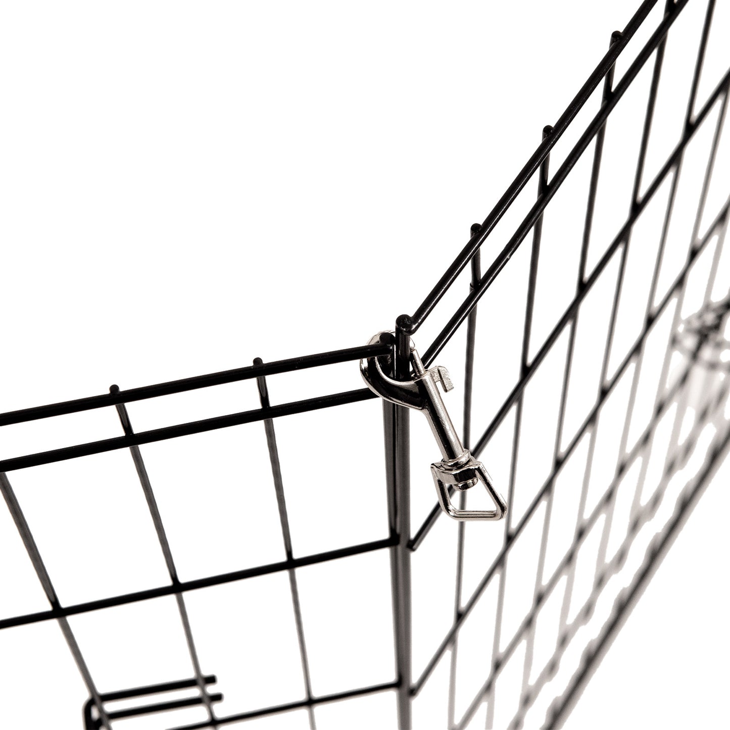 4Paws 8 Panel Playpen Puppy Exercise Fence Cage Enclosure Pets Black All Sizes - 30" - Black V160-10004322