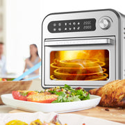 Kitchen Couture 10 Litre Compact Air Fryer Oven Oil Free Cooking Silver V160-10004330