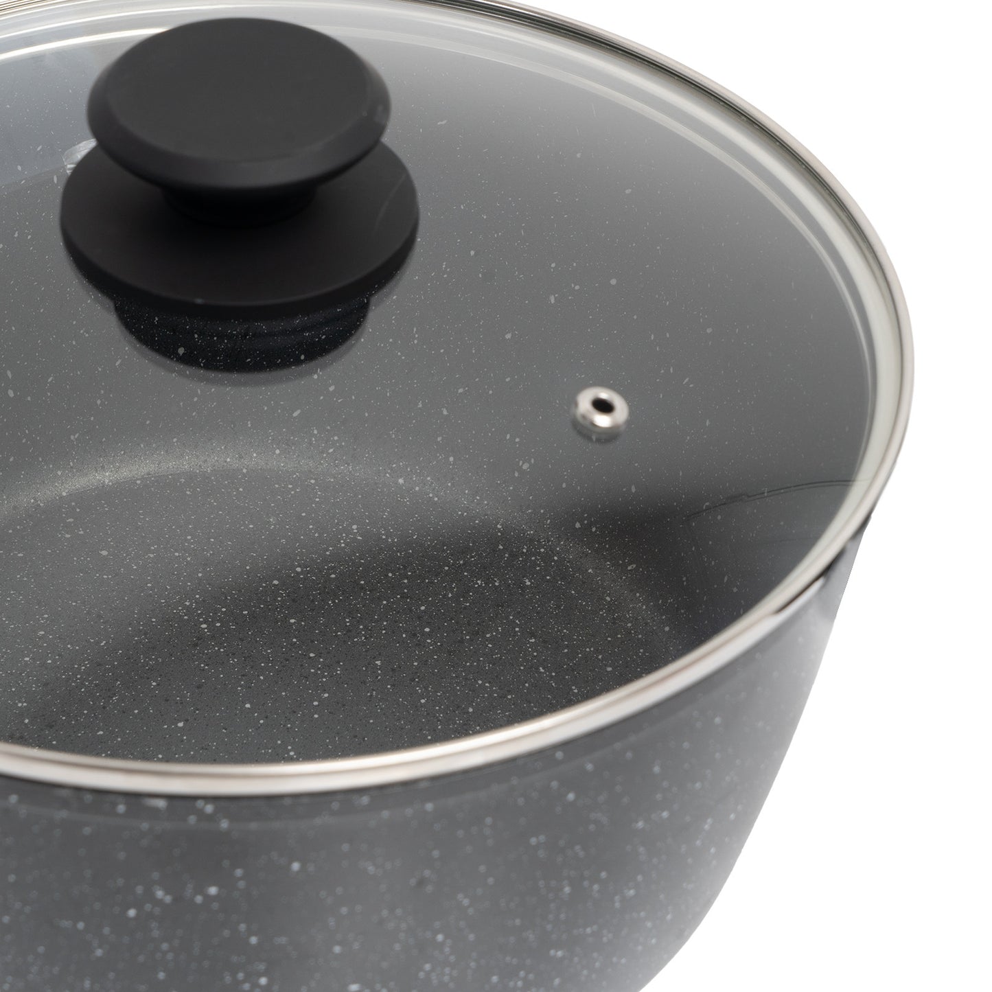 Stone Chef Forged Saucepan With Lid Cookware Kitchen Black 20cm V160-10004353