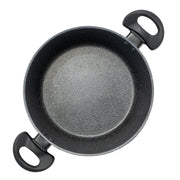 Stone Chef Forged Casserole With Lid Cookware Kitchen Black 24cm V160-10004354