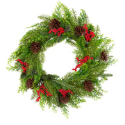 Santa's Helper Pine Cone Christmas Wreath Decor Xmas 50CM V160-10004380