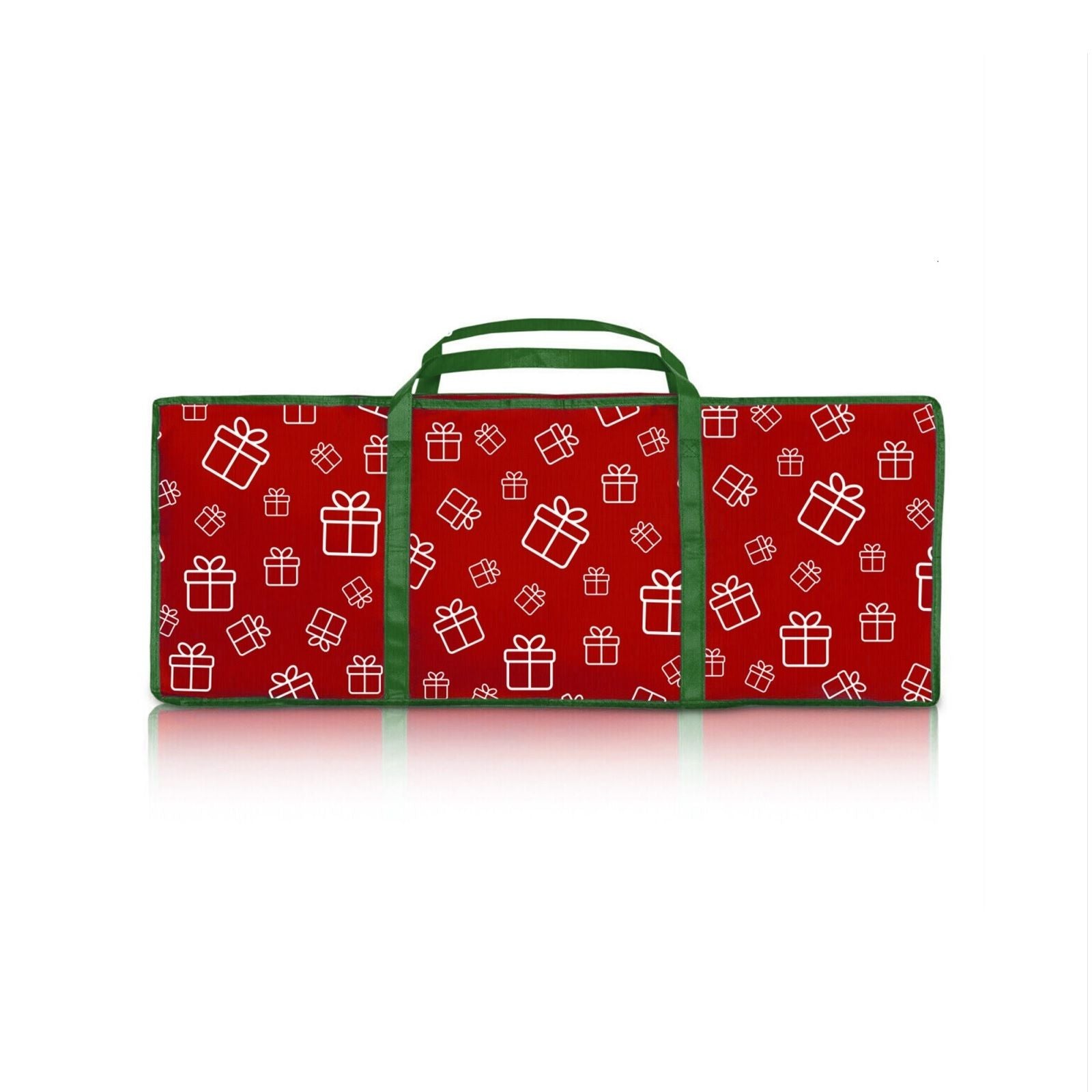 Santa's Helper Printed Christmas Paper Storage Bag With 5 Rolls and Scissors Set V160-10004383