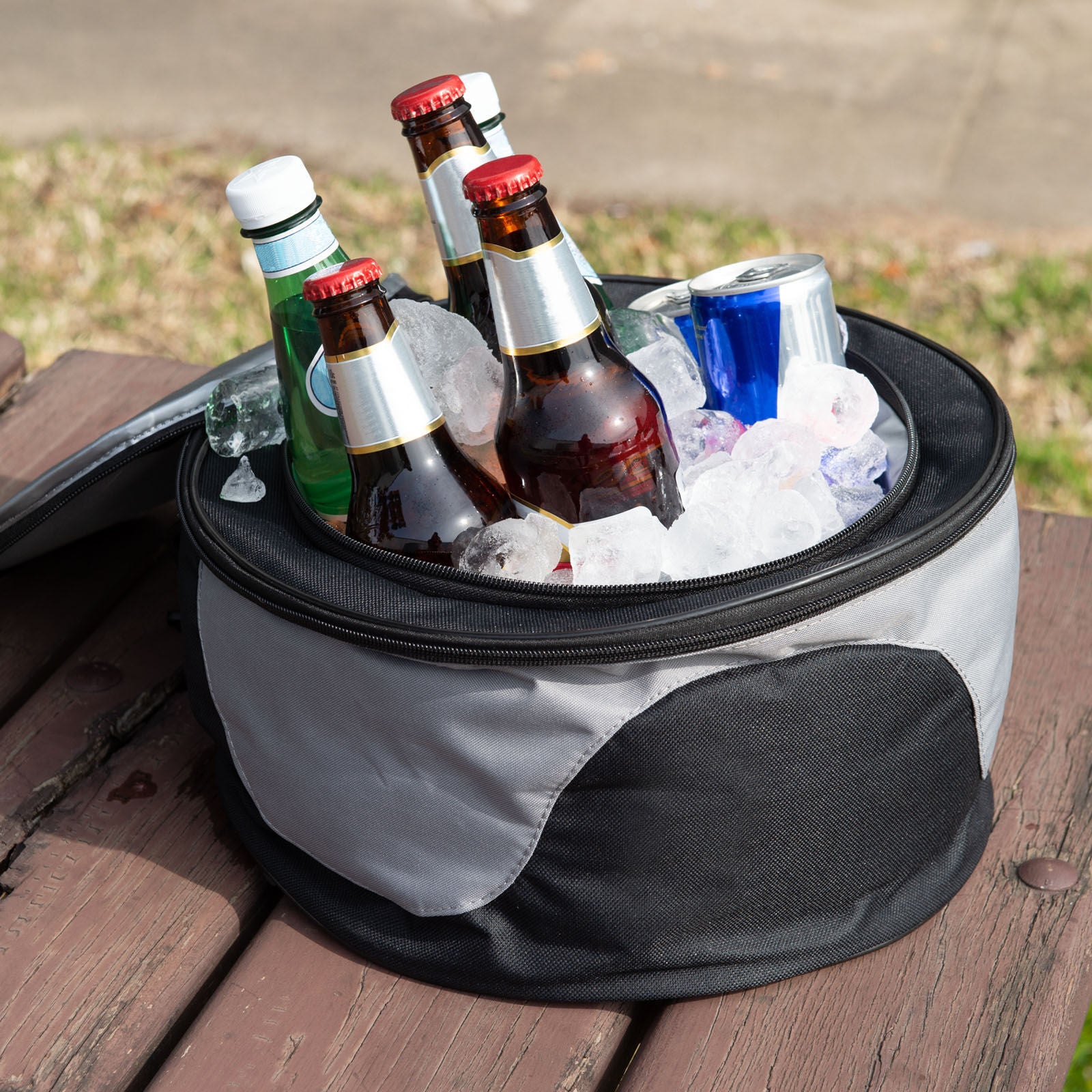 Havana Outdoors 2-IN-1 BBQ Grill Cooler Combo Set Outdoor Camping Picnic V160-10004384