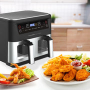 Kitchen Couture Dual View 2 x 5 Litre (10 Litre) Air Fryer Stainless Steel V160-10004409