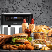 Kitchen Couture Dual View 2 x 5 Litre (10 Litre) Air Fryer Stainless Steel V160-10004409