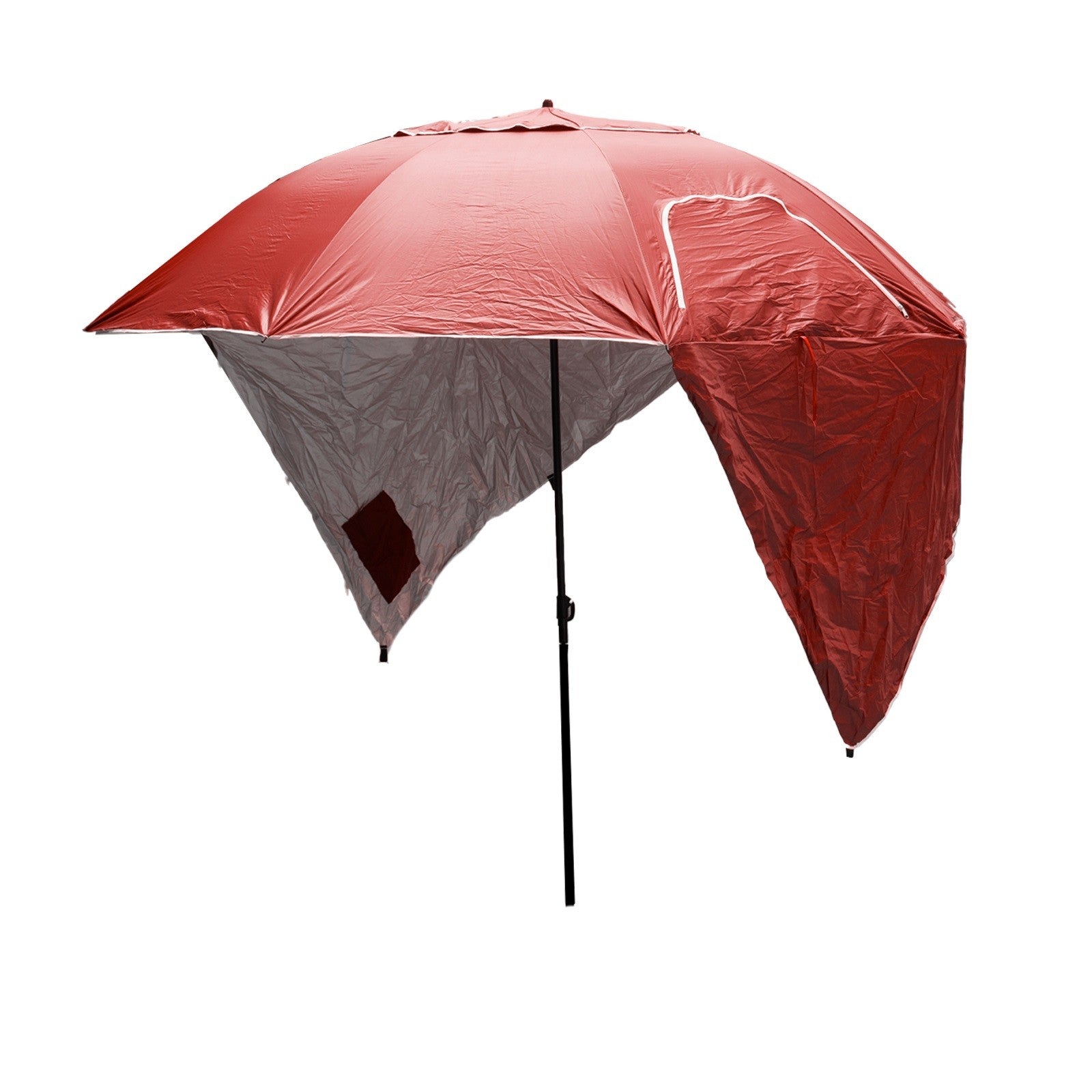 Havana Outdoors Beach Umbrella 2.4M Outdoor Garden Beach Portable Shade Shelter - Red V160-10004415