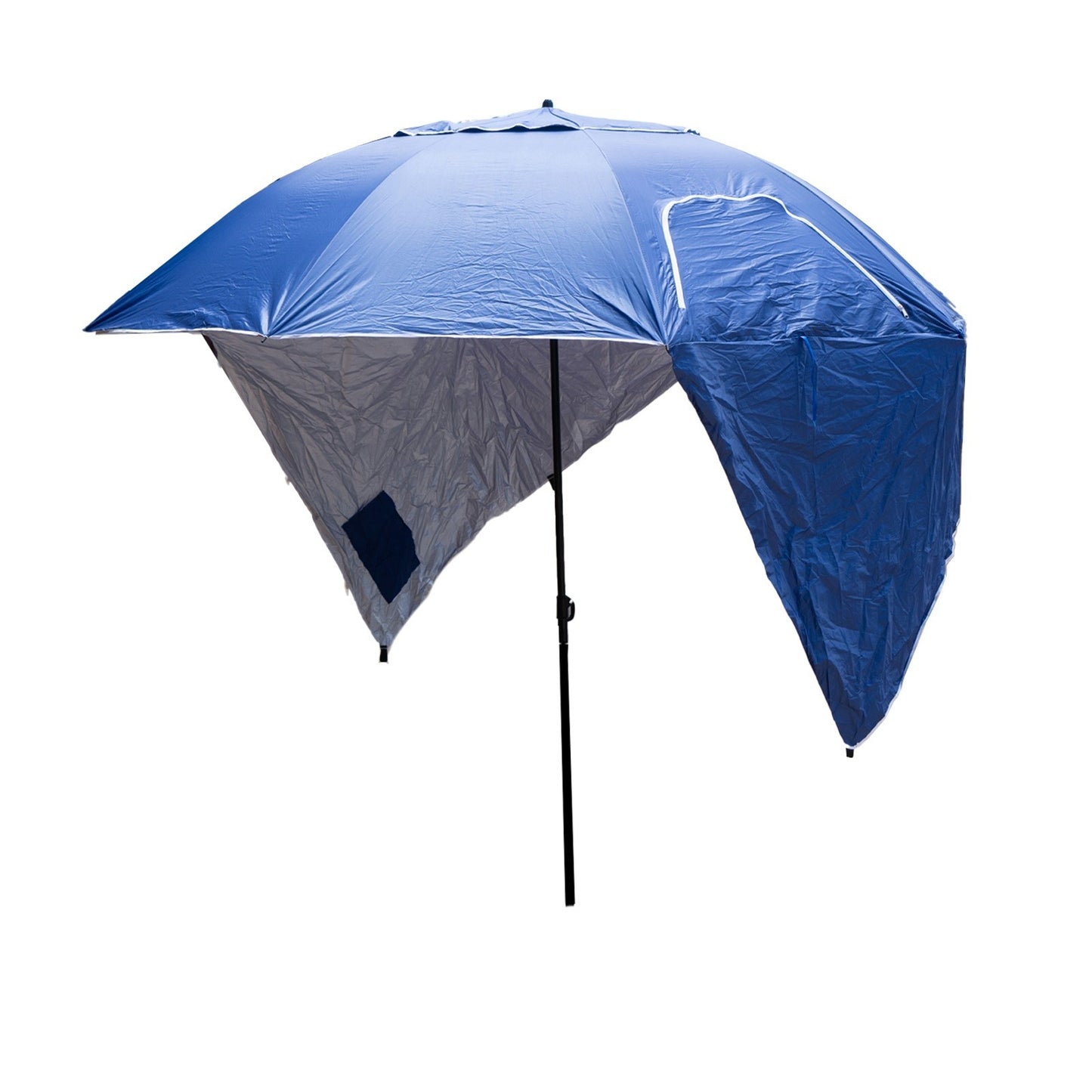 Havana Outdoors Beach Umbrella 2.4M Outdoor Garden Beach Portable Shade Shelter - Blue V160-10004416