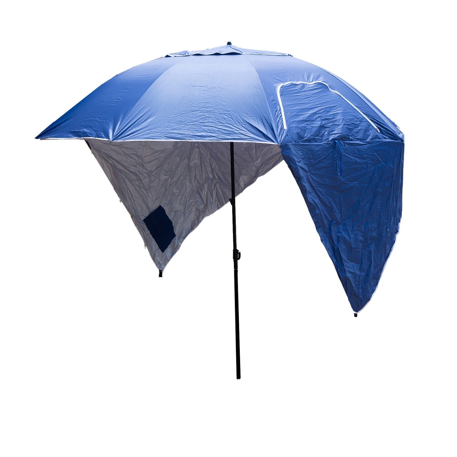 Havana Outdoors Beach Umbrella 2.4M Outdoor Garden Beach Portable Shade Shelter - Blue V160-10004416