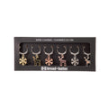 Bread and Butter (3) Snowflake and (3) Reindeer Wie Glass Charms - 6 Pack V160-10004438