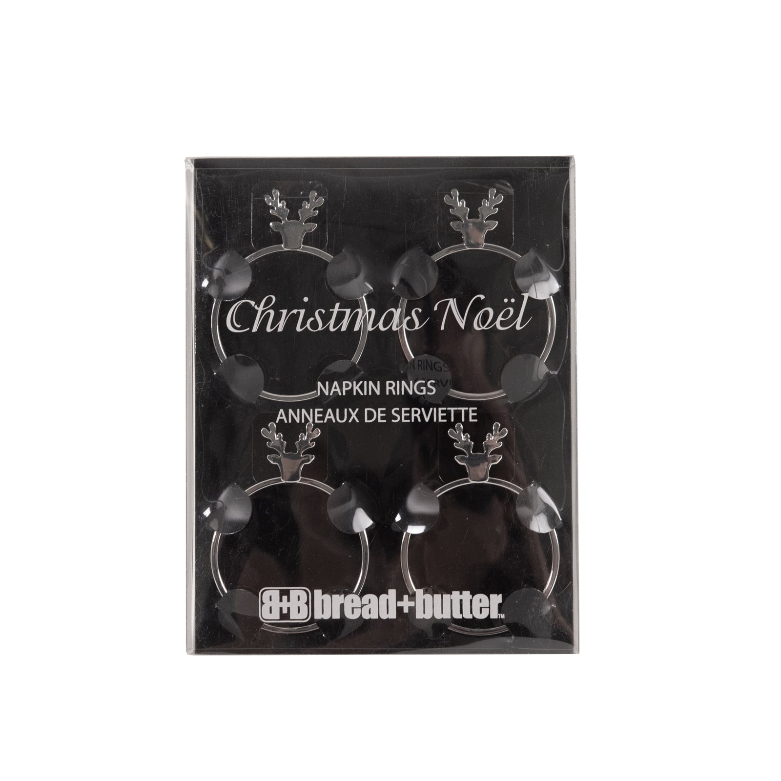 Bread and Butter Napkin Rings - Stag Head - 4 Pack V160-10004443
