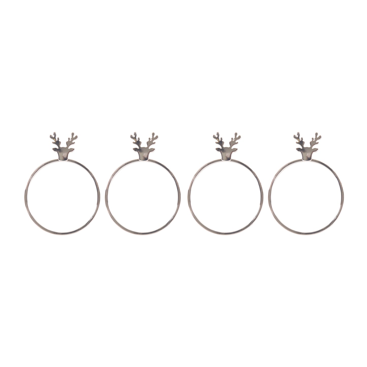 Bread and Butter Napkin Rings - Stag Head - 4 Pack V160-10004443
