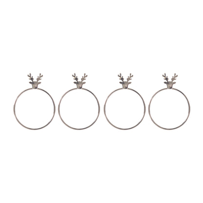 Bread and Butter Napkin Rings - Stag Head - 4 Pack V160-10004443