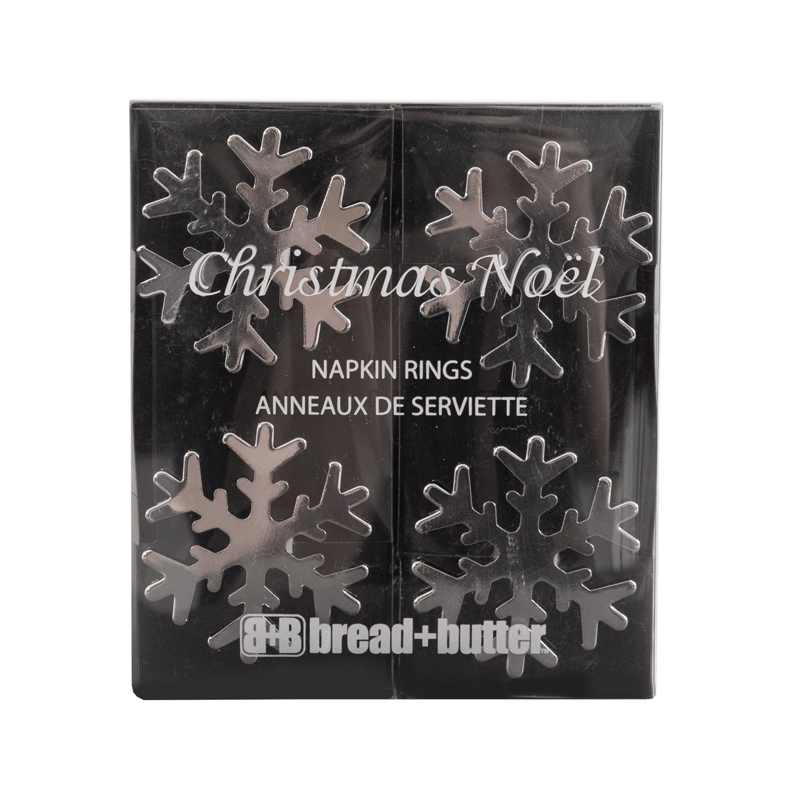 Bread and Butter Napkin Rings - Snow Flake - 4 Pack V160-10004445