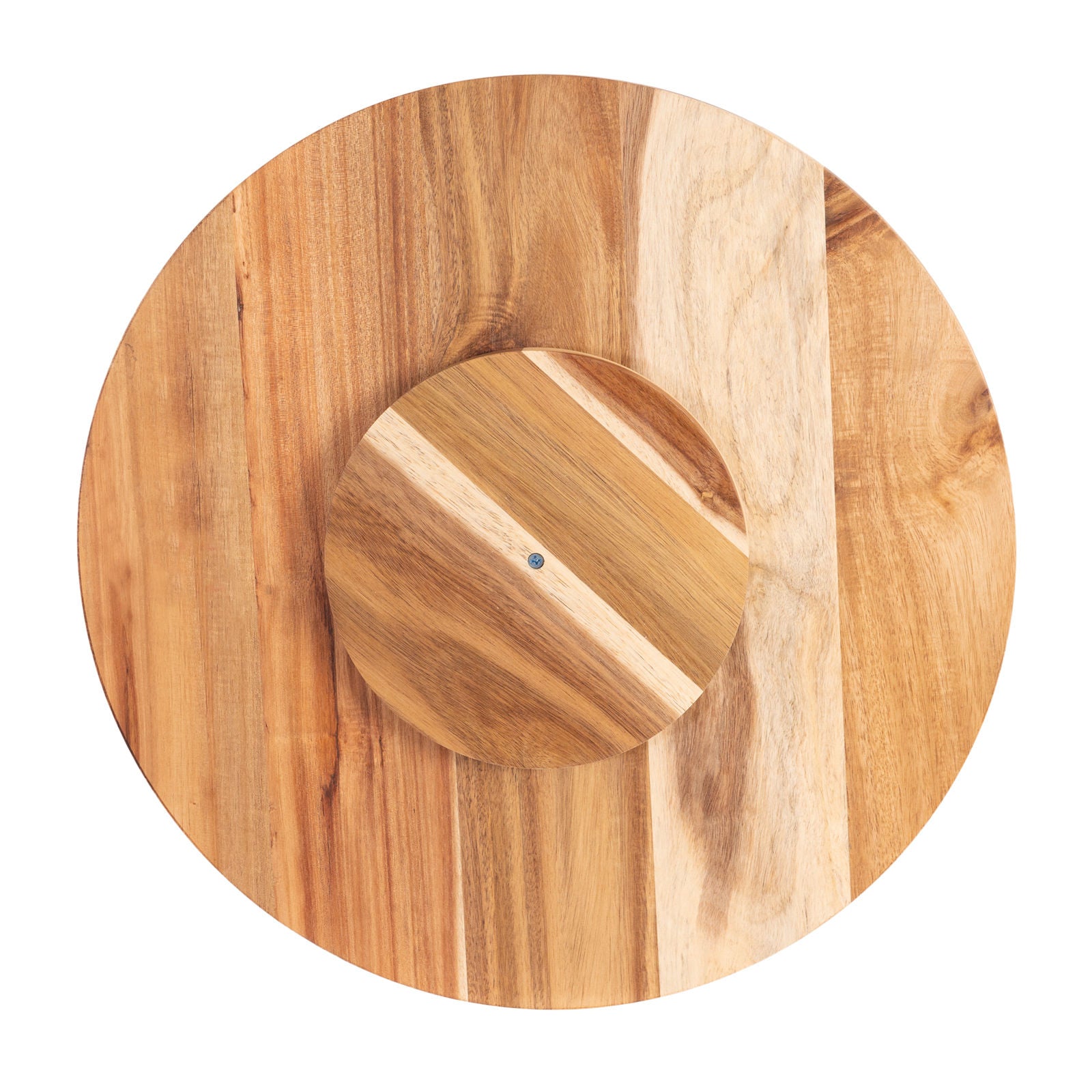 Bread and Butter 18 Inch Wooden Lazy Susan Tray - Wood Snowflake V160-10004452