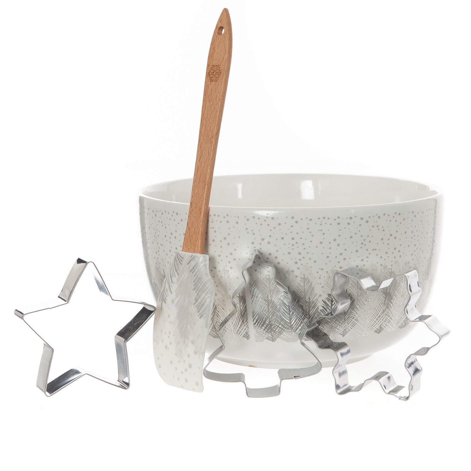 Bread and Butter Electroplate Tree Mini Mix Bowl Set - Silver V160-10004456