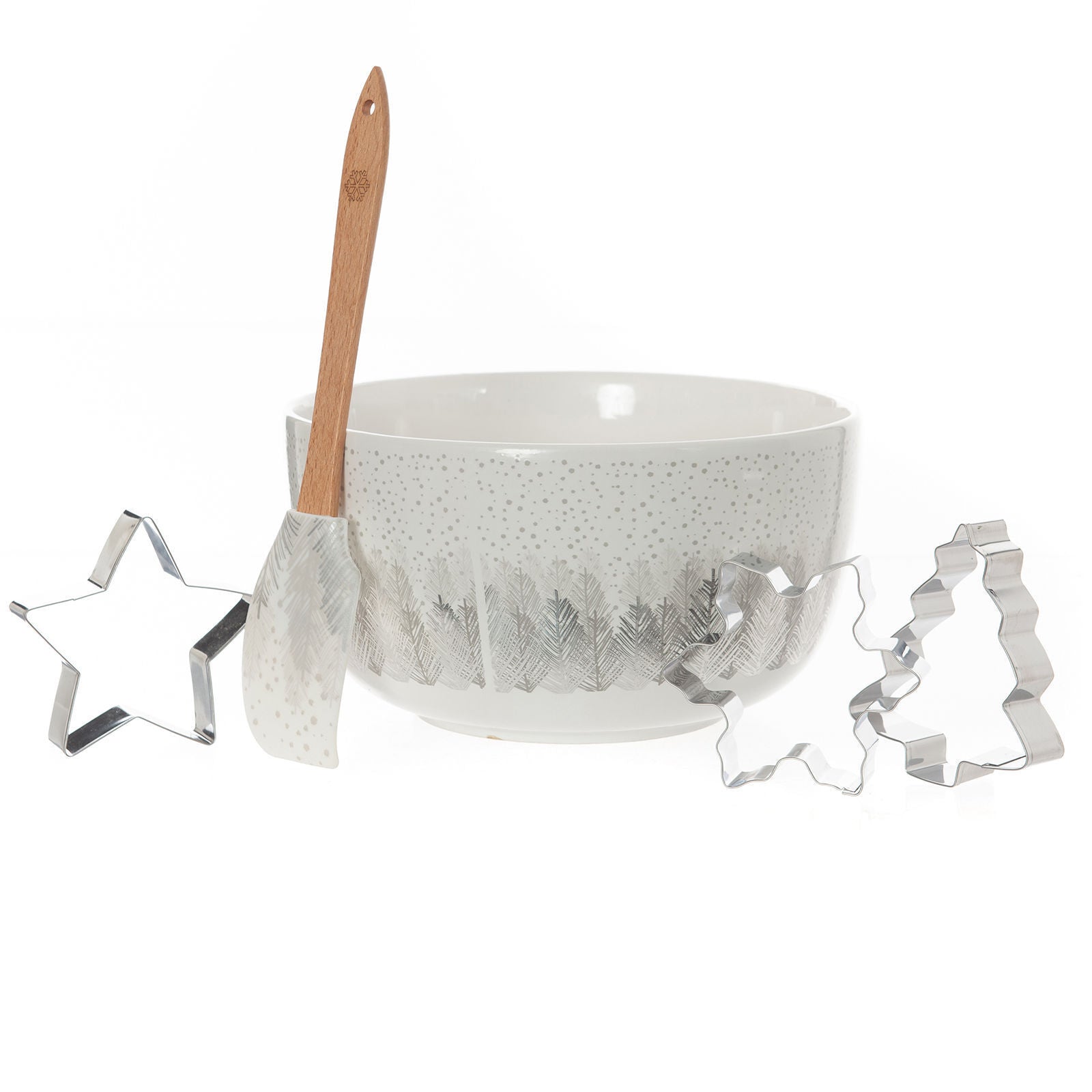 Bread and Butter Electroplate Tree Mini Mix Bowl Set - Silver V160-10004456