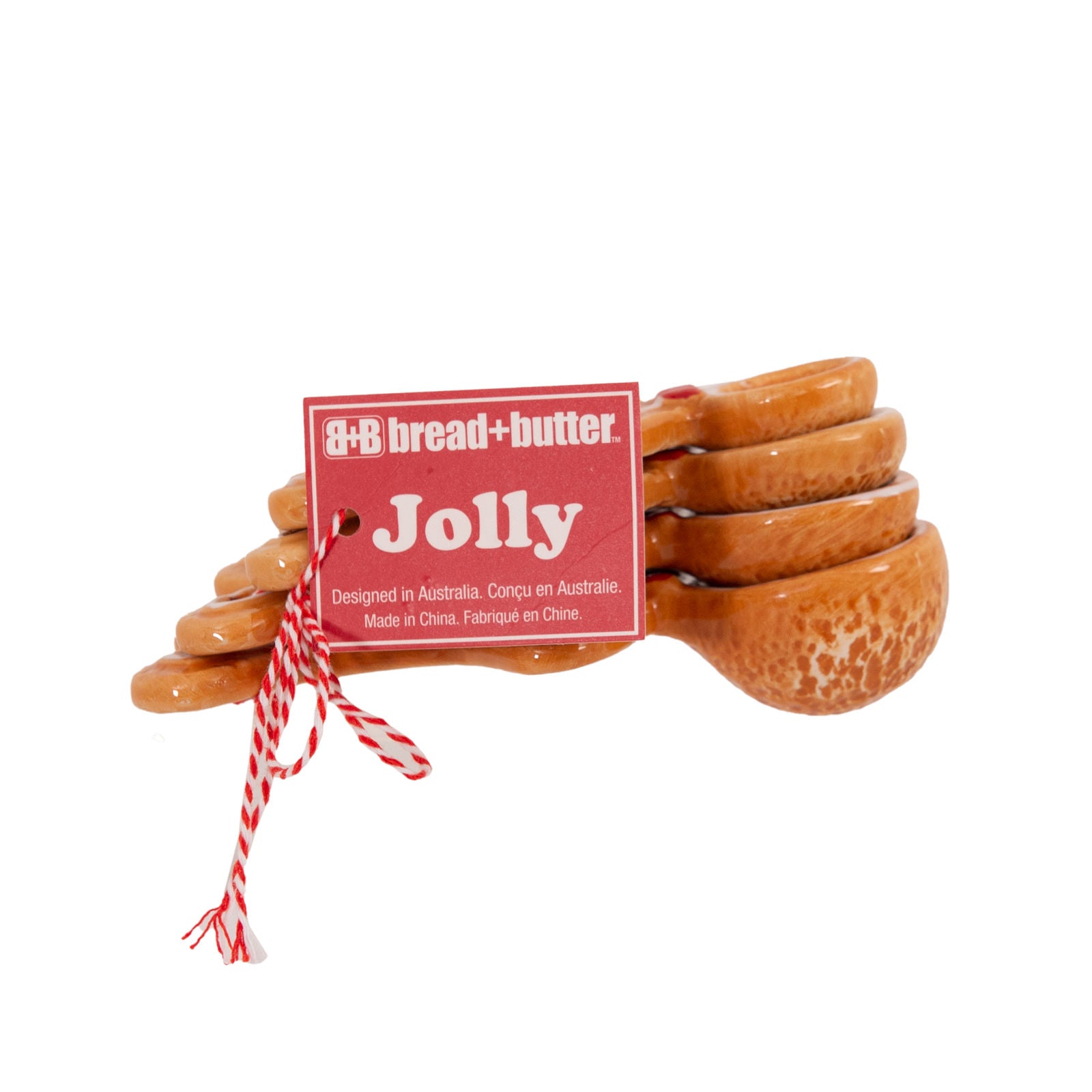 Bread and Butter Figurine Gingerbread Man Spoons 4 Pack V160-10004457