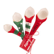 Bread and Butter Gnome Measuring Spoons - 4 Pack - Green/ Red/ White V160-10004459