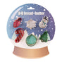 Bread and Butter Cookie Cutter - Globe, Flake, SnowMan, Cane, Sock, Tree - 6 Pk V160-10004463