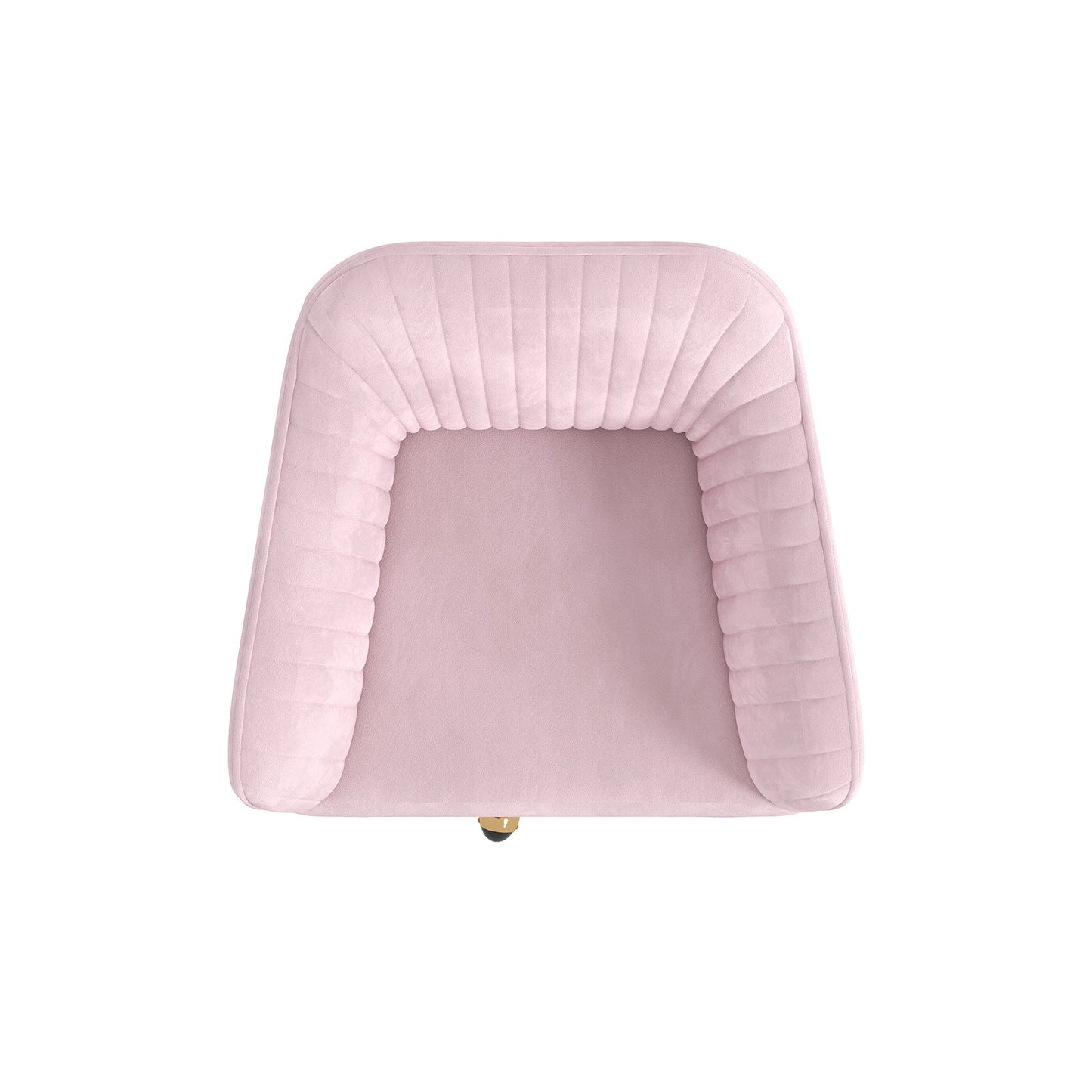 Casa Decor Arles Velvet Office Chair Mid Back Swivel Height Adjustable Blush V160-10004478