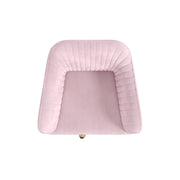 Casa Decor Arles Velvet Office Chair Mid Back Swivel Height Adjustable Blush V160-10004478