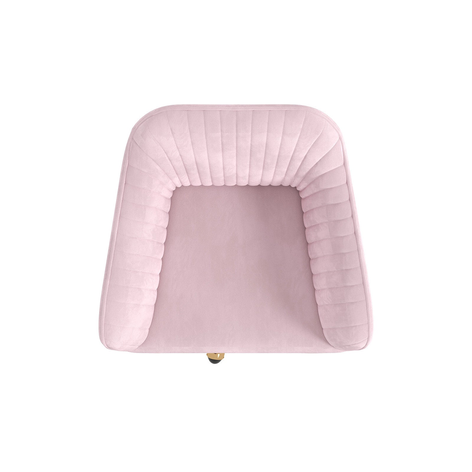 Casa Decor Arles Velvet Office Chair Mid Back Swivel Height Adjustable Blush V160-10004478