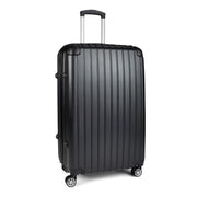 Milano Premium 3pc ABS Luggage Suitcase Luxury Hard Case Shockproof Travel Set - Black V160-151170