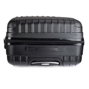 Milano Premium 3pc ABS Luggage Suitcase Luxury Hard Case Shockproof Travel Set - Black V160-151170