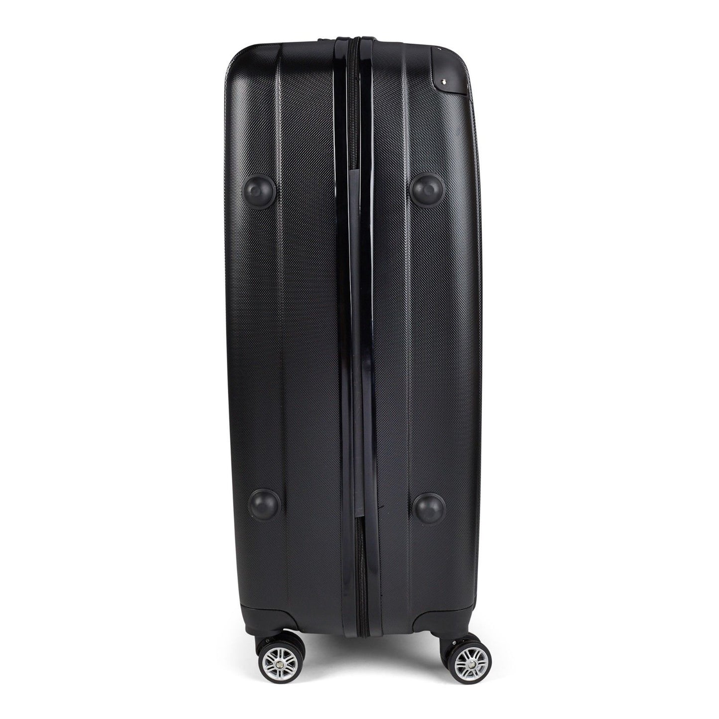 Milano Premium 3pc ABS Luggage Suitcase Luxury Hard Case Shockproof Travel Set - Black V160-151170