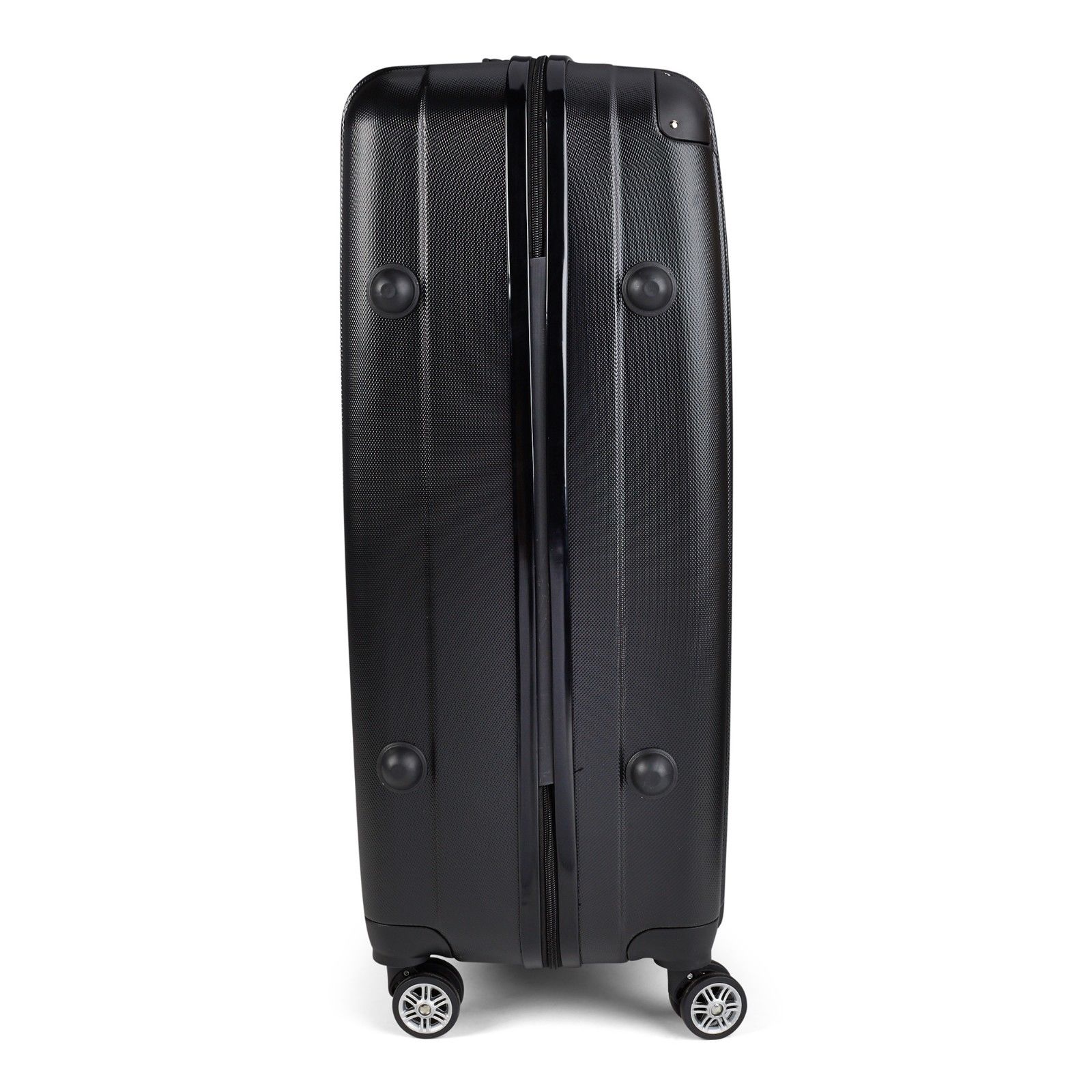 Milano Premium 3pc ABS Luggage Suitcase Luxury Hard Case Shockproof Travel Set - Black V160-151170