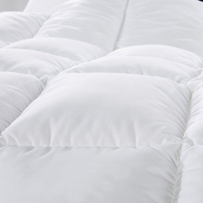500GSM Soft Goose Feather Down Quilt Duvet 95% Feather 5% Down All-Seasons - Single - White V160-201049