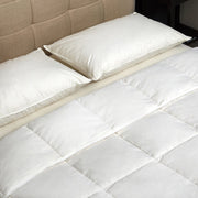 Royal Comfort Goose Down Feather Pillows 1000GSM 100% Cotton Cover - Twin Pack V160-201095