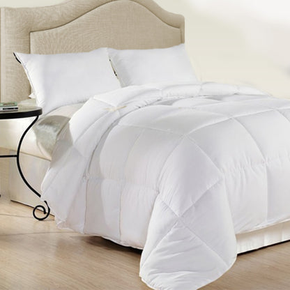 Royal Comfort 500GSM Plush Duck Feather Down Quilt Ultra Warm Soft - All Seasons - Single - White V160-201244