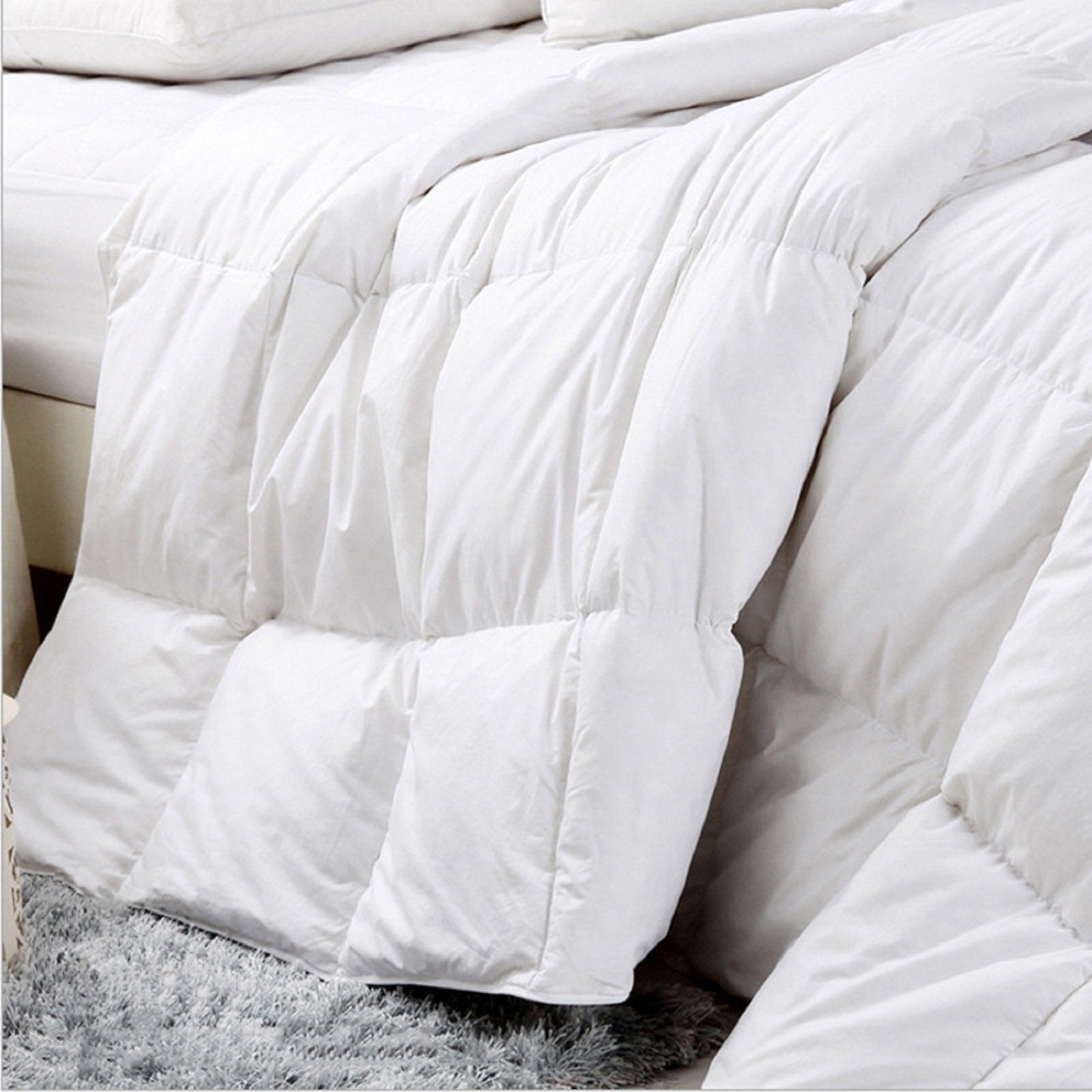 Royal Comfort 500GSM Plush Duck Feather Down Quilt Ultra Warm Soft - All Seasons - Double - White V160-201245