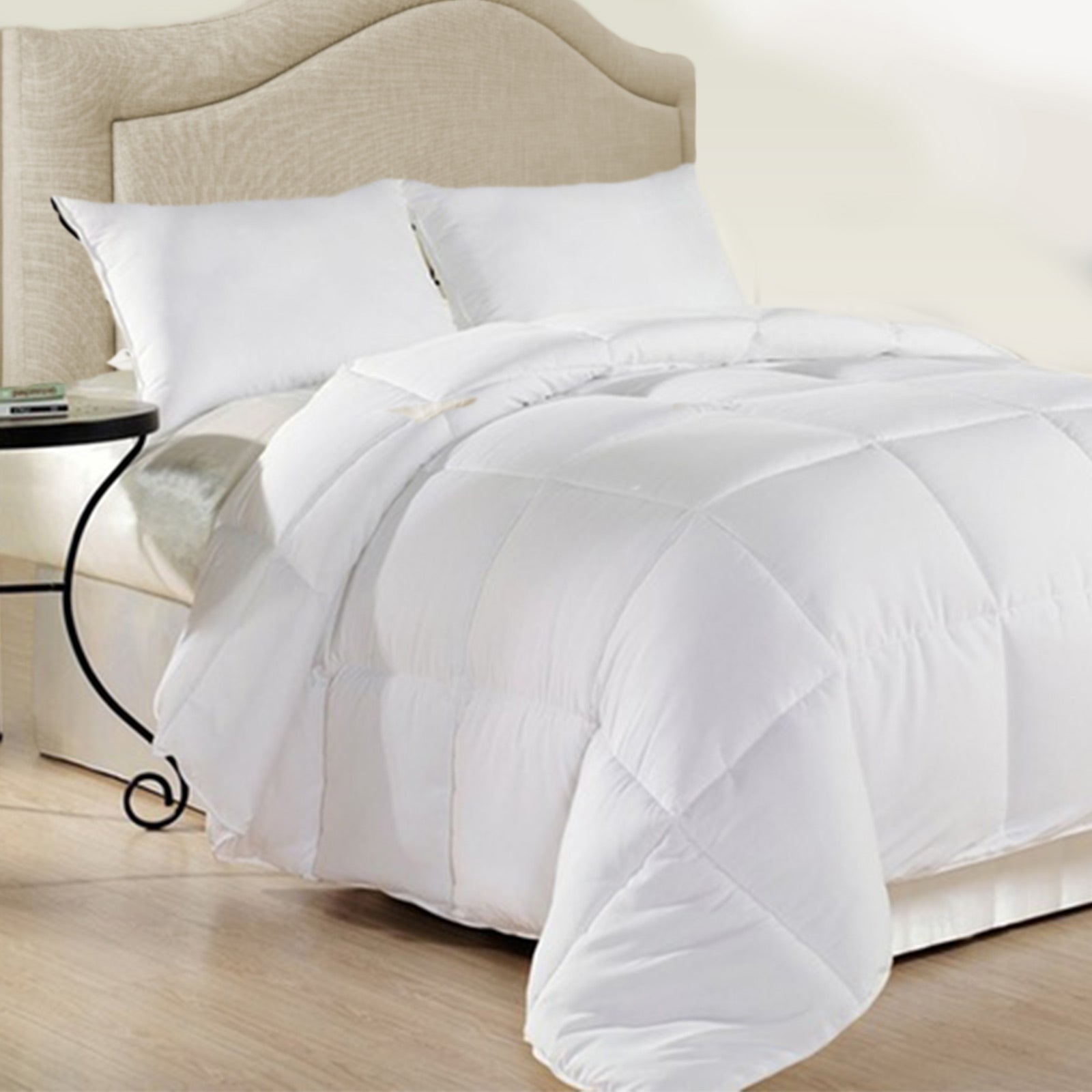 Royal Comfort 500GSM Plush Duck Feather Down Quilt Ultra Warm Soft - All Seasons - Queen - White V160-201255