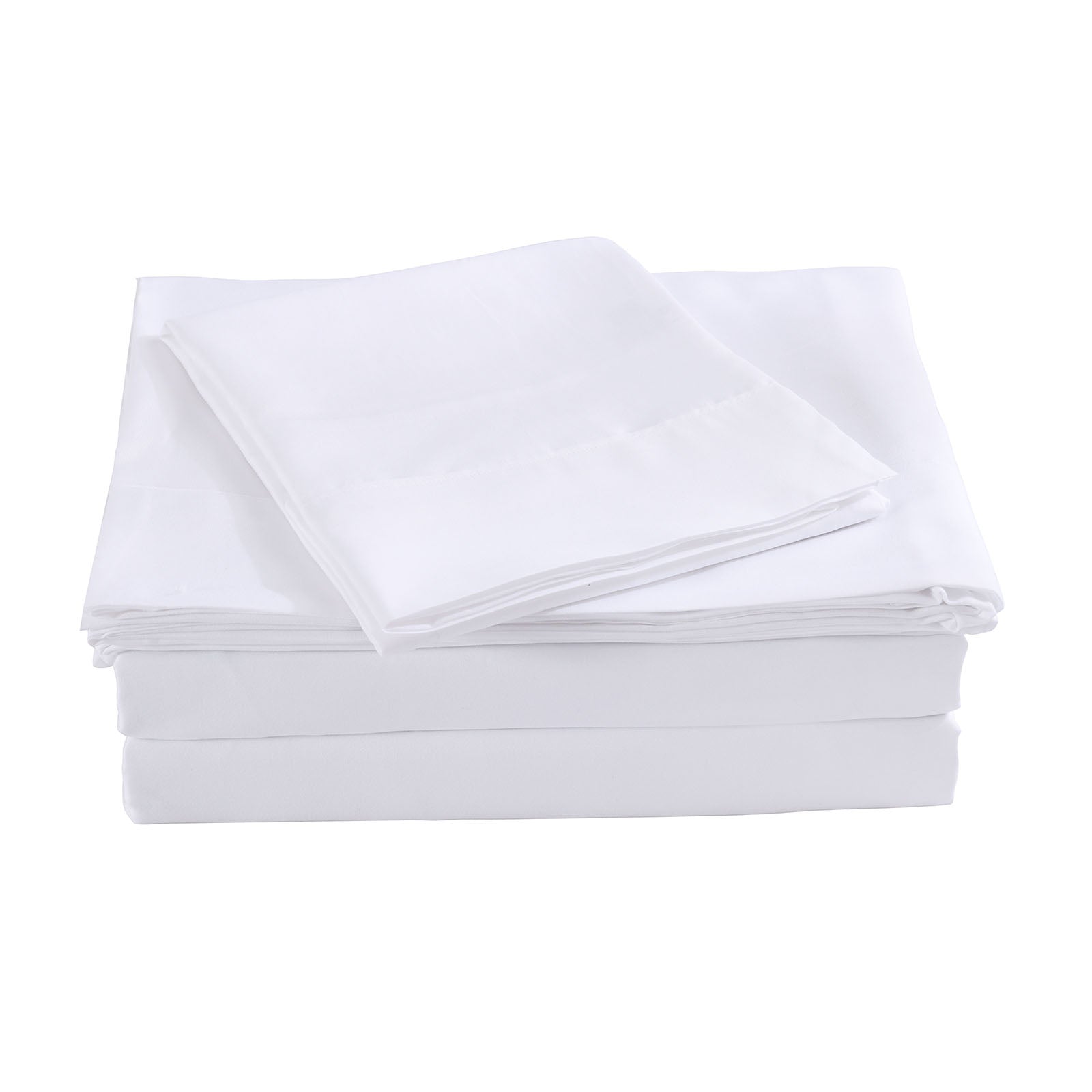 Royal Comfort Bamboo Blended Sheet & Pillowcases Set 1000TC Ultra Soft Bedding - Double - White V160-201992